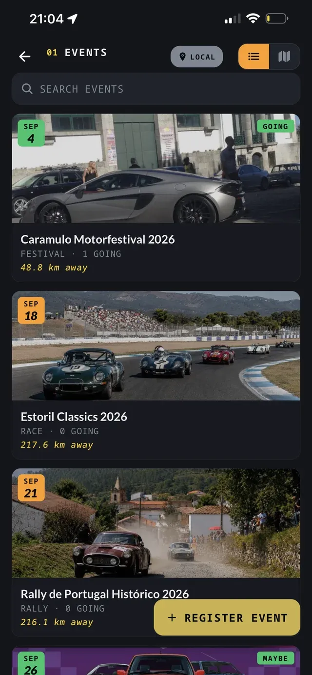 Legend Maps events โ car meets and exhibitions near you